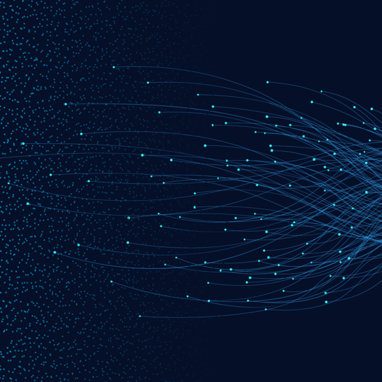 A depiction of data is displayed.